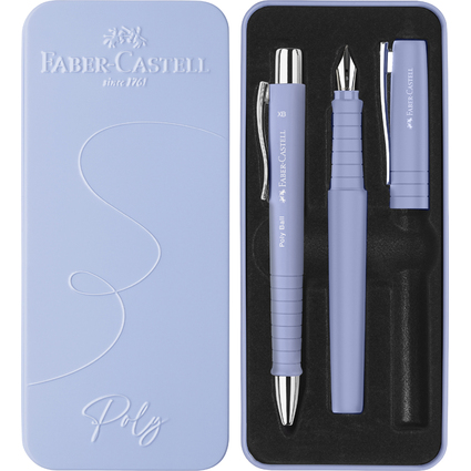 FABER-CASTELL Schreibgerte-Set POLY BALL/PEN, pale iris
