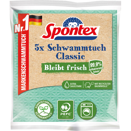 Spontex Schwammtuch Classic, 5er Pack