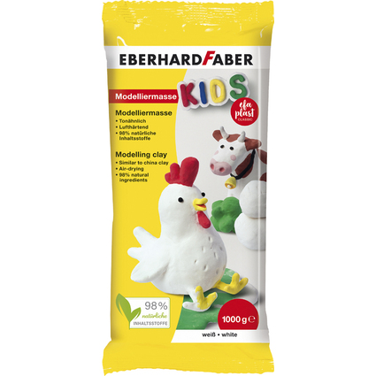 EBERHARD FABER Modelliermasse EFA Plast KIDS, wei