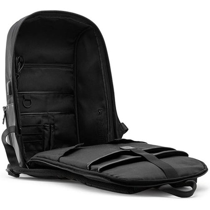 BESTLIFE Travelsafe Notebook-Rucksack CALPE 2.0, schwarz