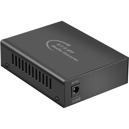 LogiLink 2,5 Gigabit Medienkonverter, RJ45/SFP, schwarz