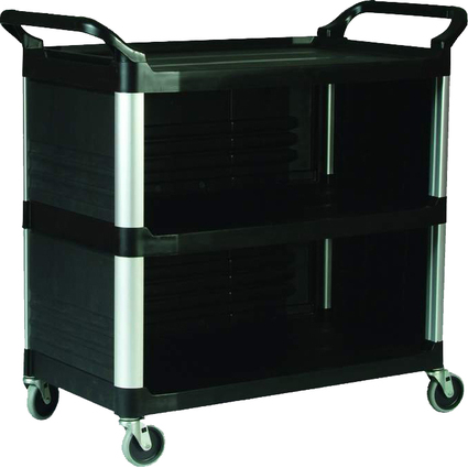 Rubbermaid Mehrzweckwagen X-Tra Cart, 3 Etagen, schwarz