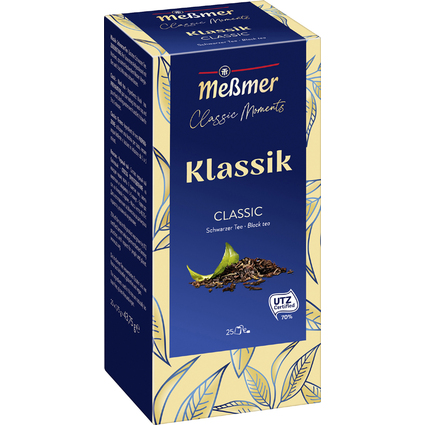 Memer Schwarzer Tee Classic Moments "Klassik", 25er Packung