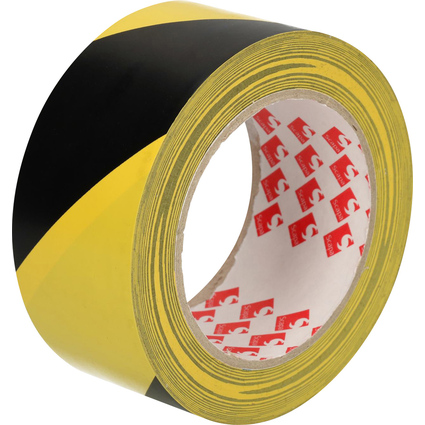 RAADHUIS Bodenmarkierungsband, 50 mm x 33 m, schwarz / gelb