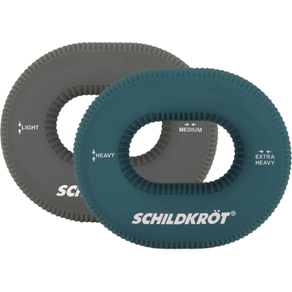 SCHILDKRT Ergo Handtrainer, 2er Set, blau / grau