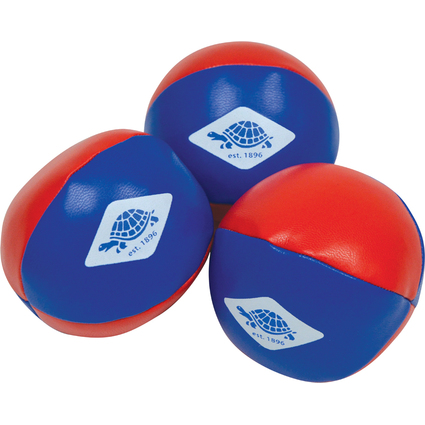 SCHILDKRT Jonglierblle, 3er Set, rot / blau