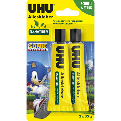 UHU Alleskleber ReNATURE SONIC, lsemittelfrei, 2x 35 g