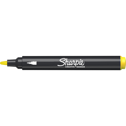 Sharpie Kreativmarker ACRYLIC, Rundspitze, gelb