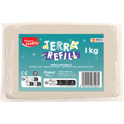 Maped Creativ Nachfllpackung Ton fr Tpferset, 1 kg