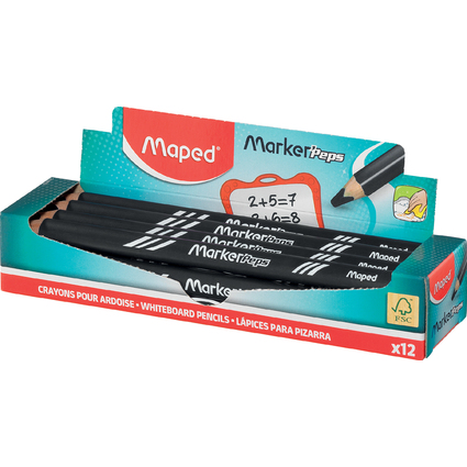 Maped Whiteboard-Marker Marker'Peps, schwarz, 12er Display