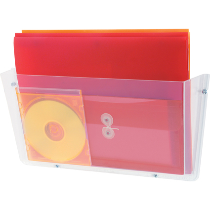 deflecto Wandprospekthalter "DocuPocket", DIN A4 quer