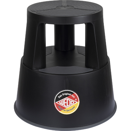 WEDO Rollhocker SuperStep, aus Kunststoff, schwarz / RAL9005