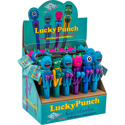 WEDO Monster-Kugelschreiber "Lucky Punch", 24er Display