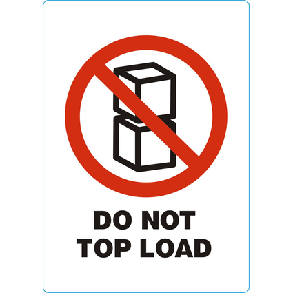 rillprint Hinweisetiketten "DO NOT TOP LOAD"