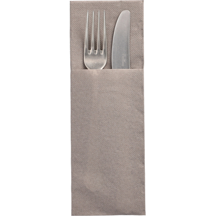 PAPSTAR Servietten-Tasche "DAILY Collection", grau