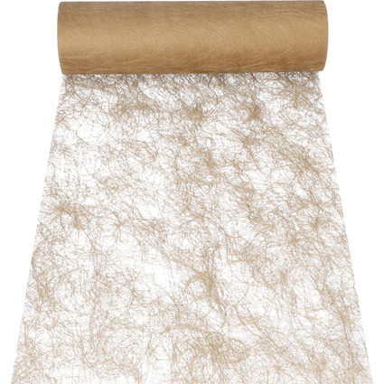PAPSTAR Tischlufer/Dekoband "Sizoflor", gold