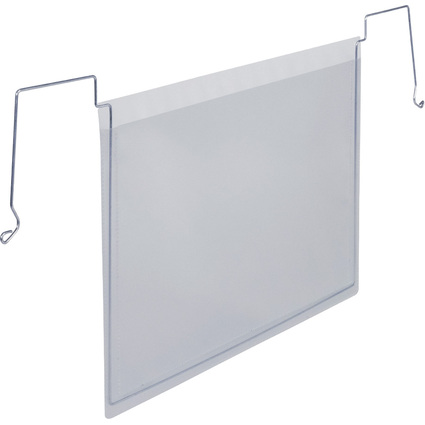 DURABLE Drahtbgeltasche, A5 quer, aus PP, transparent