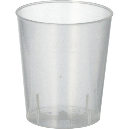 PAPSTAR Mehrweg-Schnapsglas PP, 2 cl, satiniert, 50er