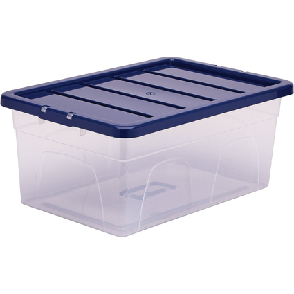 Fellowes Aufbewahrungsbox BANKERS BOX, 38 Liter, transparent