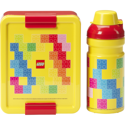 LEGO Trinkflasche + Brotdose LUNCH SET BRICK PATTERN