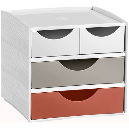 CEP Mini-Schubladenbox MyCube Terra Nova, 4 Schbe, sortiert