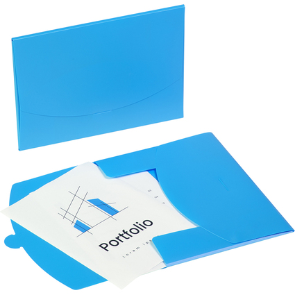 PAGNA Dokumententasche "Wallet", DIN A4, PP, hellblau