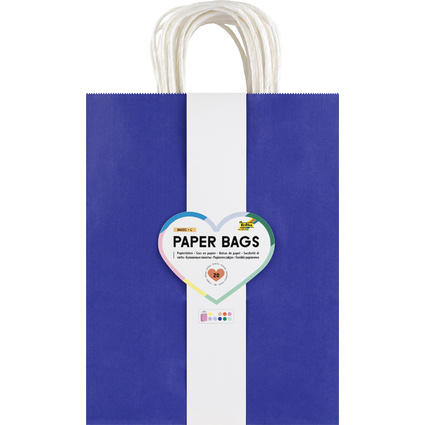 folia Papier-Tragetaschen BASIC, Gre: L, farbig sortiert
