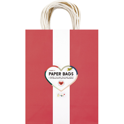 folia Papier-Tragetaschen CLASSIC, Gre: L, farbig sortiert