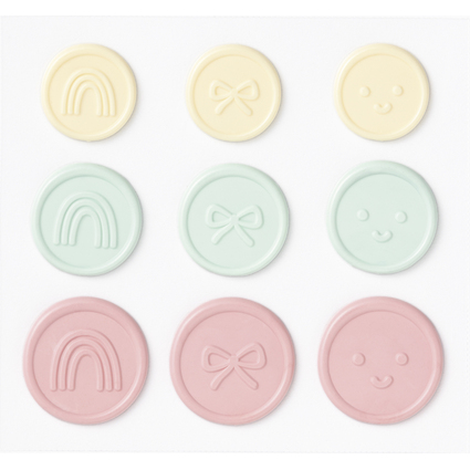folia Siegel-Sticker CANDY, Gren und Farben sortiert