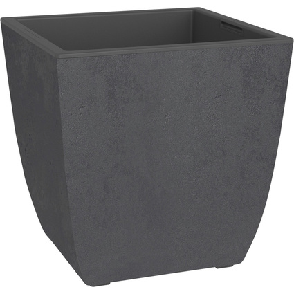 EDA Pflanzgef BASALT Diva, eckig, 435 mm, anthrazit