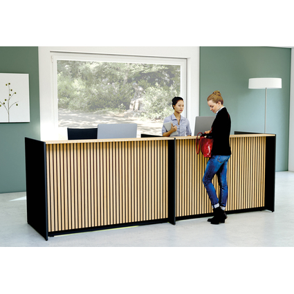 kerkmann Theke Marino up & down, gro, anthrazit/eiche