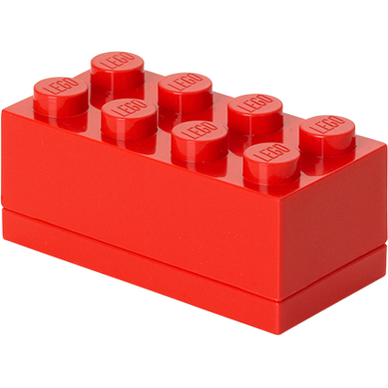LEGO Snackbox MINI BOX 8, 110 ml, rot