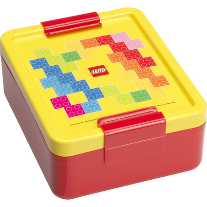 LEGO Brotdose LUNCH BOX BRICK PATTERN, gelb