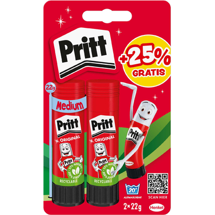 Pritt Klebestift BTS 2025, 2 x 22 g, Blister
