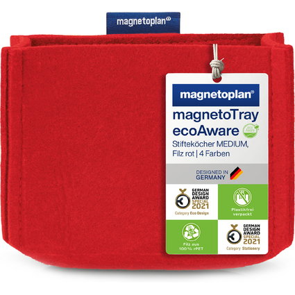 magnetoplan Stiftekcher magnetoTray, medium, rot