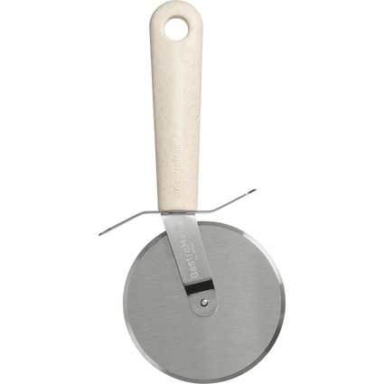 GastroMax Pizzaschneider BIO, Lnge: 220 mm, Edelstahl/creme