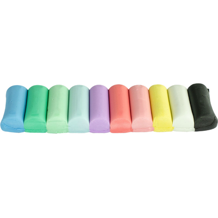 Kores Kinderknete "PLASTILINA Pastell", 10 Pastellfarben
