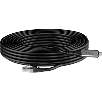 DIGITUS USB 3.2 Ethernet Kabel, USB-C - RJ45 Stecker, 10 m