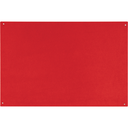 Bi-Office Filztafel, rahmenlos, 1.200 x 900 mm, rot