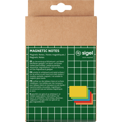SIGEL Haftnotiz Magnetic Notes Meet up, farbig sortiert