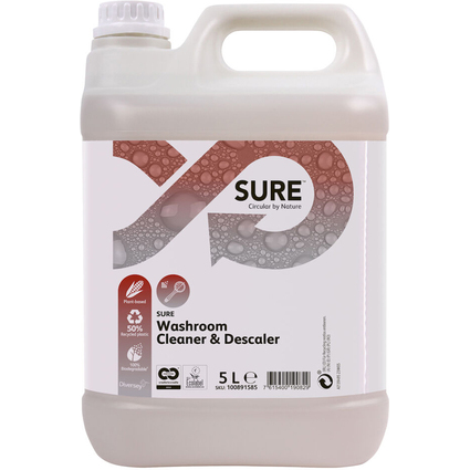 SURE Sanitrreiniger "Washroom Cleaner & Descaler", 5 Liter