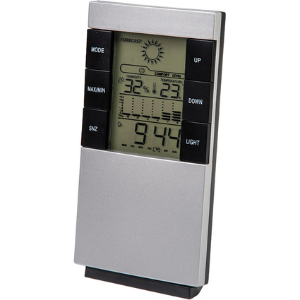 Bradas Multifunktions-Wetterstation, silber/schwarz