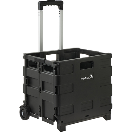 keeeper Klapp-Transportkarre "olli" mit Klappbox, 45 Liter