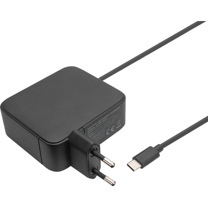 DIGITUS Notebook-Ladegert USB-C, 100 Watt GaN, schwarz