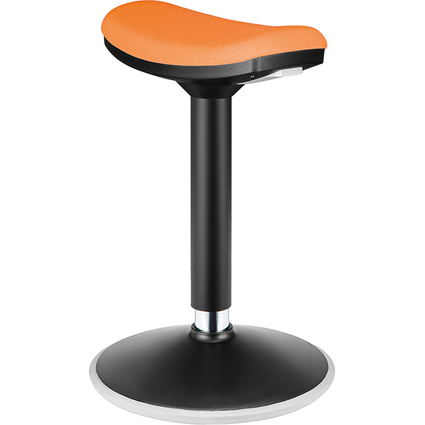 LogiLink Sitz-Steh-Hocker, hhenverstellbar, schwarz/orange