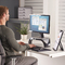 Fellowes TFT-/LCD-Monitorstnder Smart Suites,schwarz/silber