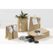 folia Papiertten mit Blockboden, 100 x 55 x 175 mm, natur