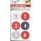 folia Weihnachts-Sticker "ADVENTSKALENDER", sortiert