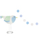 folia Glitterkarton-Block "Pastell", 170 x 245 mm, 300 g/qm