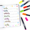 Tombow Kalligraphie-Stift Fudenosuke Neon, 6er-Set
